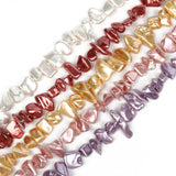Irregular Freshwater Shell Pearl Beads for Jewelry Making DIY Bracelet 15''