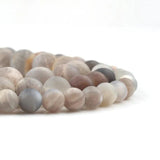 Natural Matte Sunstone Stone Beads 6/8/10mm Round Loose Beads