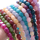 Natural Stone Beads Oval Pink Tourmalines Agates Morganite Amethyst Round