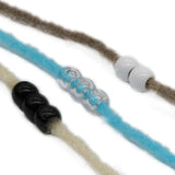 100pcs Women Hair Braid Beads Dreads Decoration Pendants Clear Africa Hair
