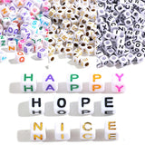 500pcs 6mm Mixed Letter Acrylic Beads for DIY Jewelry Making