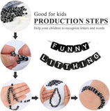 500pcs 6mm Mixed Letter Acrylic Beads for DIY Jewelry Making
