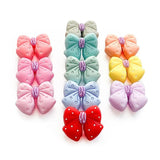 10pcs Bowknot Silicone Beads Teether Chew Jewelry DIY Accessories