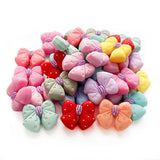 10pcs Bowknot Silicone Beads Teether Chew Jewelry DIY Accessories