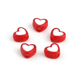 1000 PCs Heart Acrylic Beads Multicolor Spacer Beads DIY Jewelry Making 8x7mm