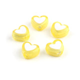 1000 PCs Heart Acrylic Beads Multicolor Spacer Beads DIY Jewelry Making 8x7mm