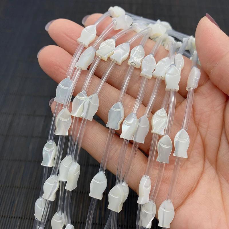 10pcs Mother-of-pearl Butterfly Spacer Beads DIY Bracelet