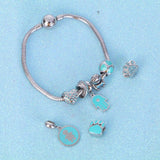 Stainless Steel Coconut Palm Charms Prickly Pear Pendant 4pcs
