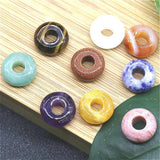 5pcs 8x14mm Natural Crystal Large Hole Abacus Beads Jewelry Making DIY
