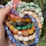 Amethysts Amazonites Rose Quartzs Stone Beads Spacer 8x12mm
