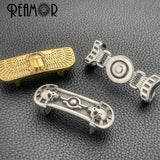2pcs Egyptian Skull Punk Slider Bead for Leather DIY Men Jewelry Making
