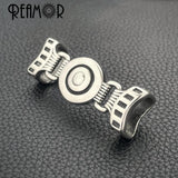 2pcs Egyptian Skull Punk Slider Bead for Leather DIY Men Jewelry Making