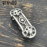 2pcs Egyptian Skull Punk Slider Bead for Leather DIY Men Jewelry Making