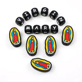 10pcs Jesus Silicone Beads Teether Chewing Teeth DIY Nipple Chain Jewelry