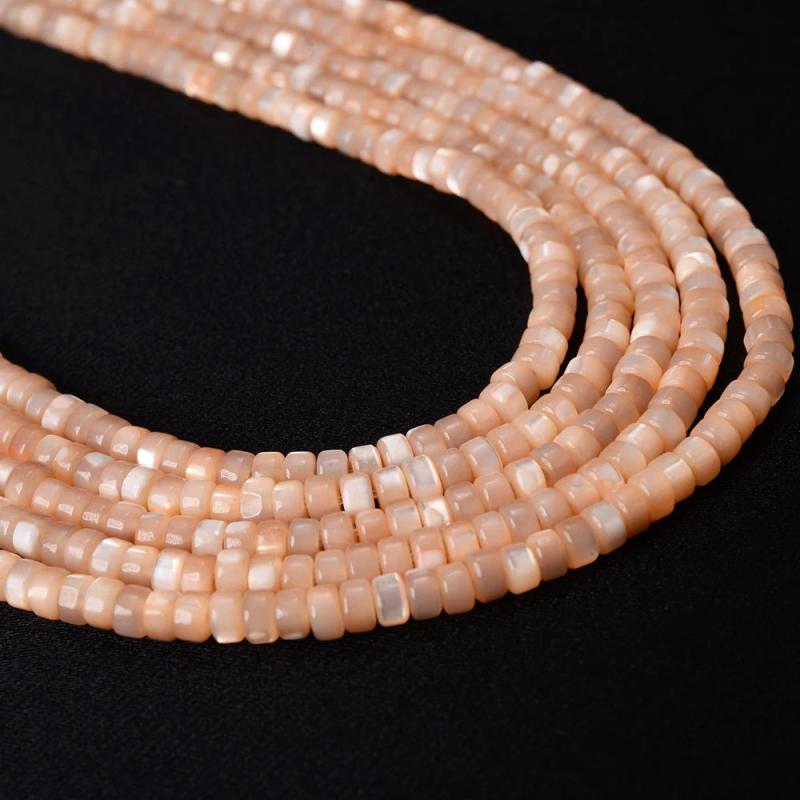 2*4mm Natural Shell Beads Multicolor Spacer Beads for Jewelry Making