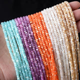 2*4mm Natural Shell Beads Multicolor Spacer Beads for Jewelry Making