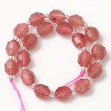 Natural Faceted Stone Beads Epidotes Amethyst Quartz Agate Amazonite 7.5''