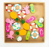 Colorful Wooden Beads for Kids DIY Jewelry and Furniture