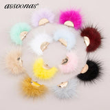 Real Fur Mink Tassel Earrings Accessories Diy Jewelry Making