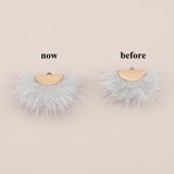 Real Fur Mink Tassel Earrings Accessories Diy Jewelry Making