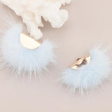 Real Fur Mink Tassel Earrings Accessories Diy Jewelry Making