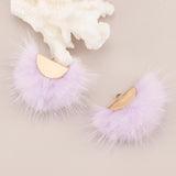Real Fur Mink Tassel Earrings Accessories Diy Jewelry Making