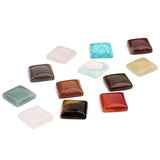 5pcs Agate Ring Surface DIY Jewelry Accessories 16mm Sandstone Square