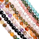 12mm Coin Round Agates Opal Pink Quartz Jades Beads 15''