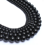 Natural Tourmaline Stone Beads Round Loose Beads For Jewelry Making 15 inch