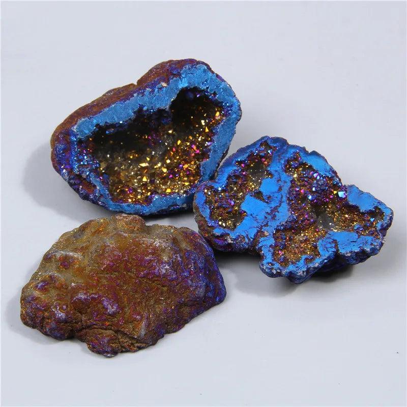 Natural Stone Cluster Healing Stone Agates Crystal Charm Pendant