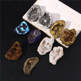 Natural Stone Cluster Healing Stone Agates Crystal Charm Pendant