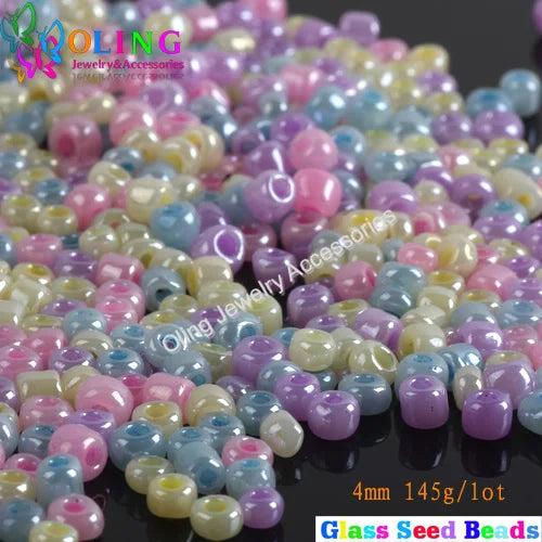 OlingArt Glass Seed Beads Candy Colors 2050pcs DIY Necklace Jewelry Making