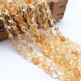 Natural Citrines Stone Beads Rondelle Loose Beads 15 Inch