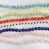 Sunflower Smiley Face Ceramic Beads for DIY Jewelry Making
