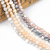 6-7mm Pink Freshwater Pearl Irregular Beads DIY Bracelet 15''