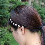 Small Skull Hair Rope Skeleton Beads Braided Dreadlock Cuffs
