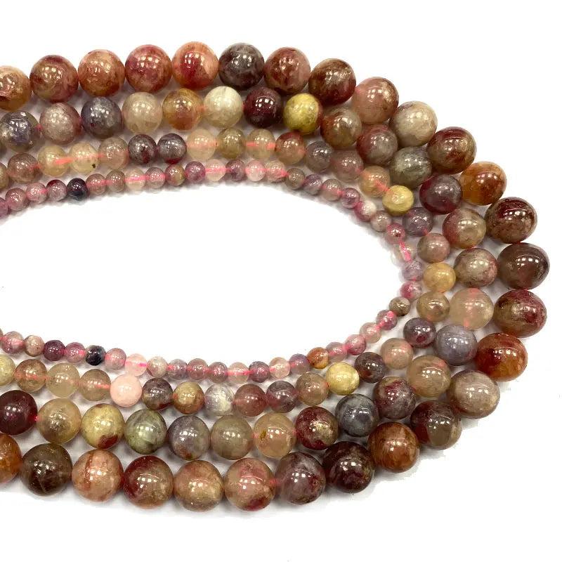 Pink Tourmaline Round Gem Stone Beads 6/8/10MM