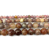 Pink Tourmaline Round Gem Stone Beads 6/8/10MM