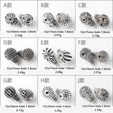 10 PCS Tibetan Silver Tee Pagoda Spacer Bead Buddha Head Loose Beads