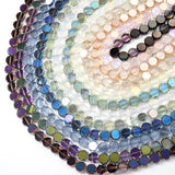 10mm Oblate Crystal Beads Round Charms Pendant Glass Loose Spacer Beads