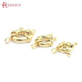 Brass Spring Round Clasps Necklace Connect Clasps Diy Jewelry Making Supplies
