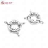 Brass Spring Round Clasps Necklace Connect Clasps Diy Jewelry Making Supplies