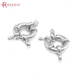 Brass Spring Round Clasps Necklace Connect Clasps Diy Jewelry Making Supplies