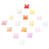 100Pcs Glass Petal Beads 10mm Lampwork Crystal Flower Pendants Pink
