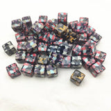 50pcs Acrylic Cube Beads for Earrings - Jewelry Findings