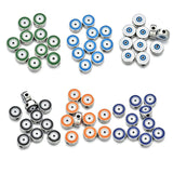 10pcs Metal Evil Eye Beads Charms Enamel Pendant for DIY Necklace Bracelet