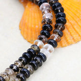 5X8mm Multicolor Watermelon Tourmaline Abacus Beads Crafts Jewelry Making