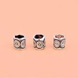 5PCS 925 Sterling Silver Retro Beads Thai Silver DIY Beaded Material Accessories