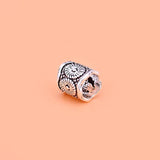 5PCS 925 Sterling Silver Retro Beads Thai Silver DIY Beaded Material Accessories