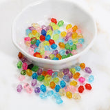 2000PCS Hexagon Multicolor Acrylic Beads 6mmx5mm